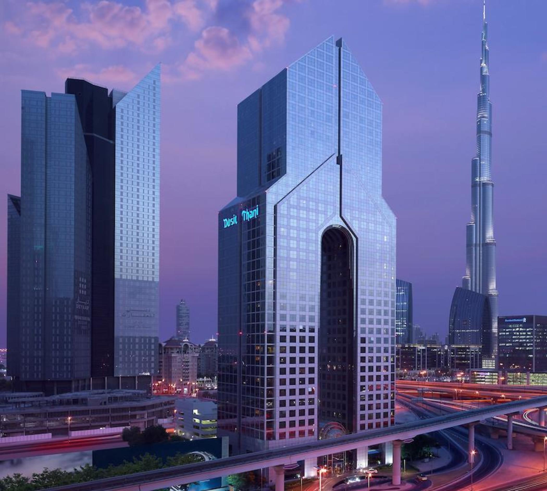 Dusit Thani Dubai Exterior photo The hotel in 2008